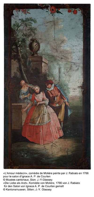 Don au musée d’un décor peint du 18e siècle