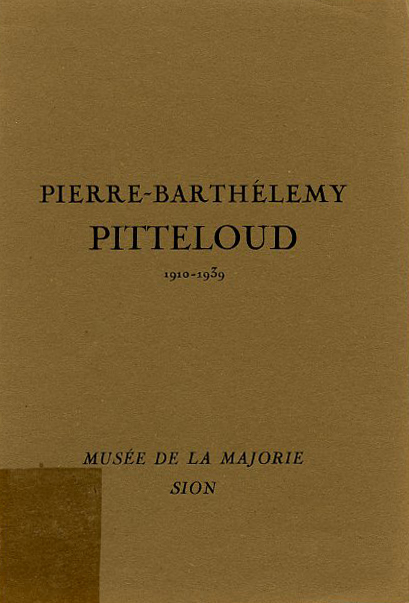 Pierre-Barthélemy Pitteloud, 1910-1939